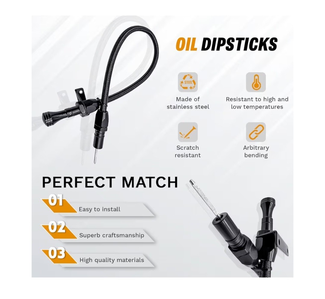 4L60E 4L80E Firewall Mounted Trans FLEXABLE Dipstick Compatible