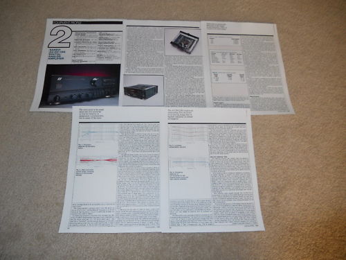 Sansui AU-X911dg Amplifier Review, 5 pgs, 1990, Specs