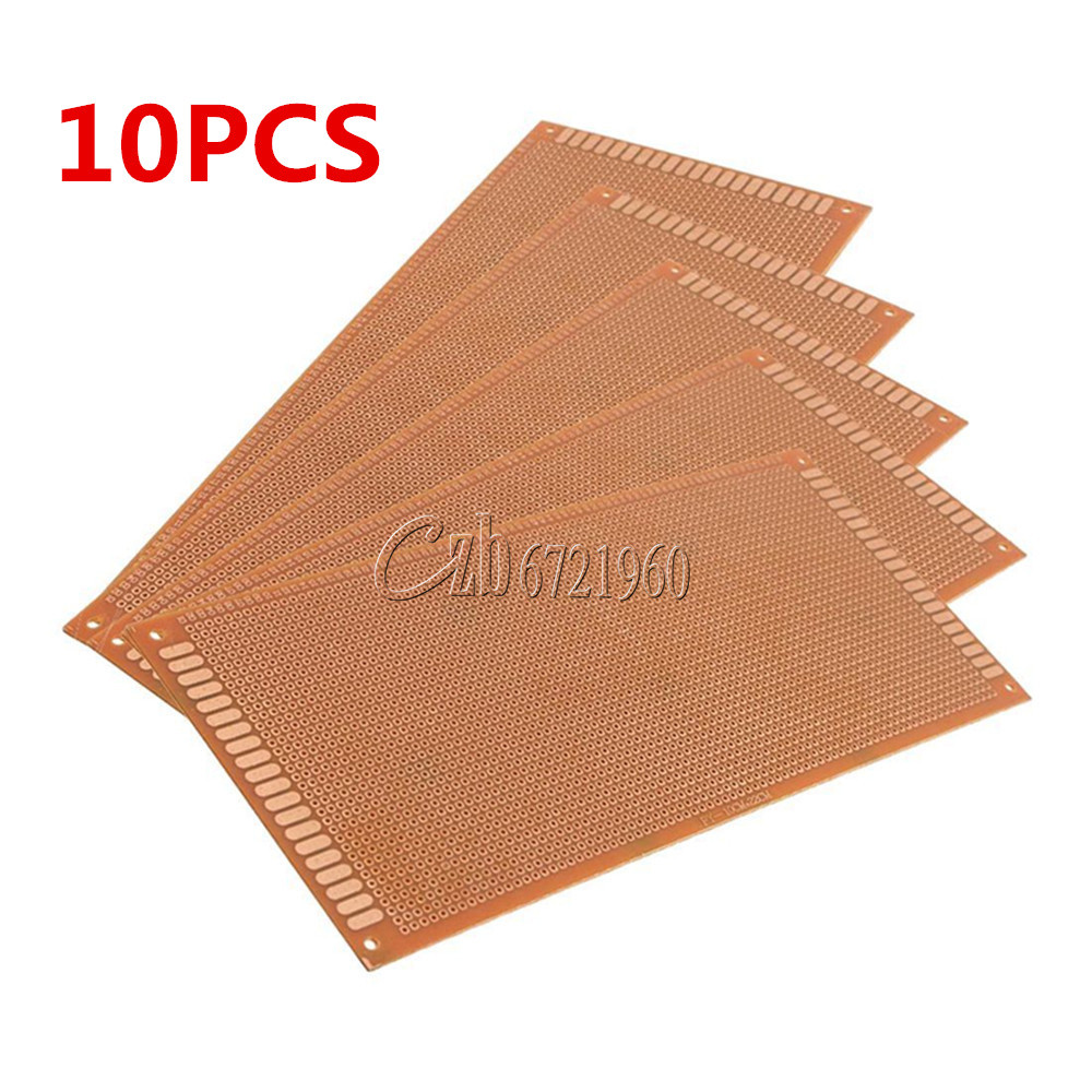 10PCS Single Side PCB Universal Board 10x22cm 10*22 2.54mm Pitch DIY Soldering