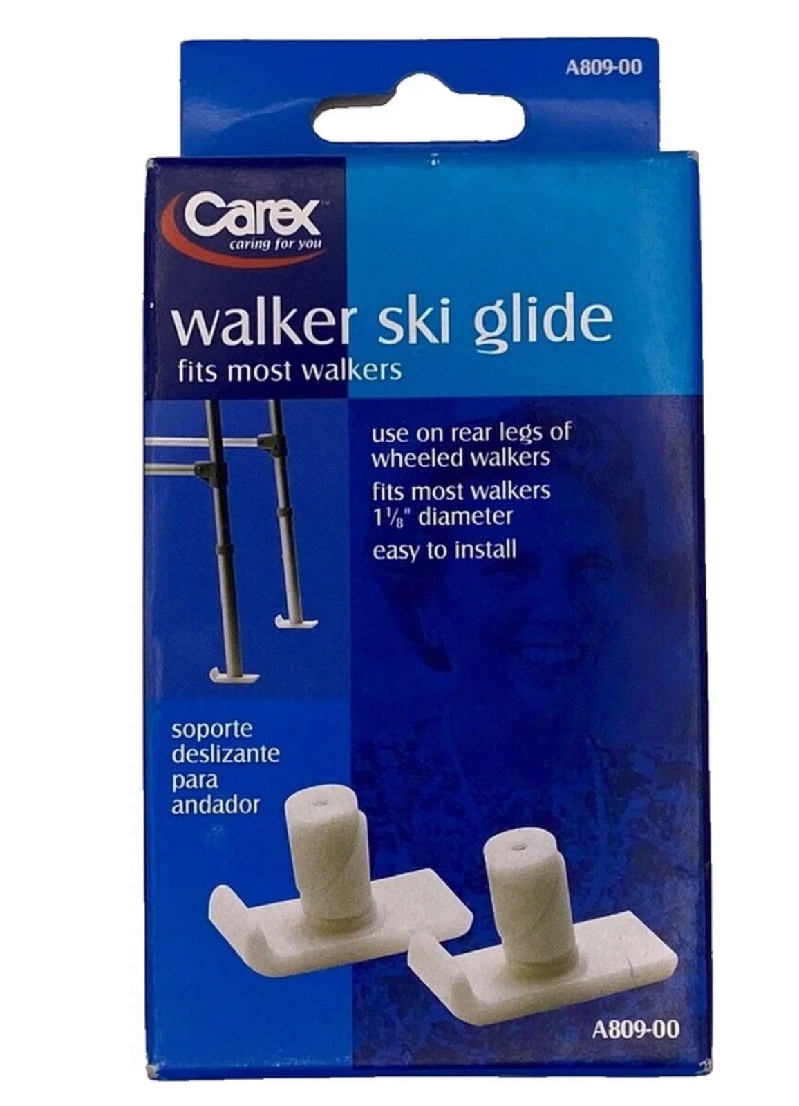 Carex Walker Ski Glides A80900 Slides