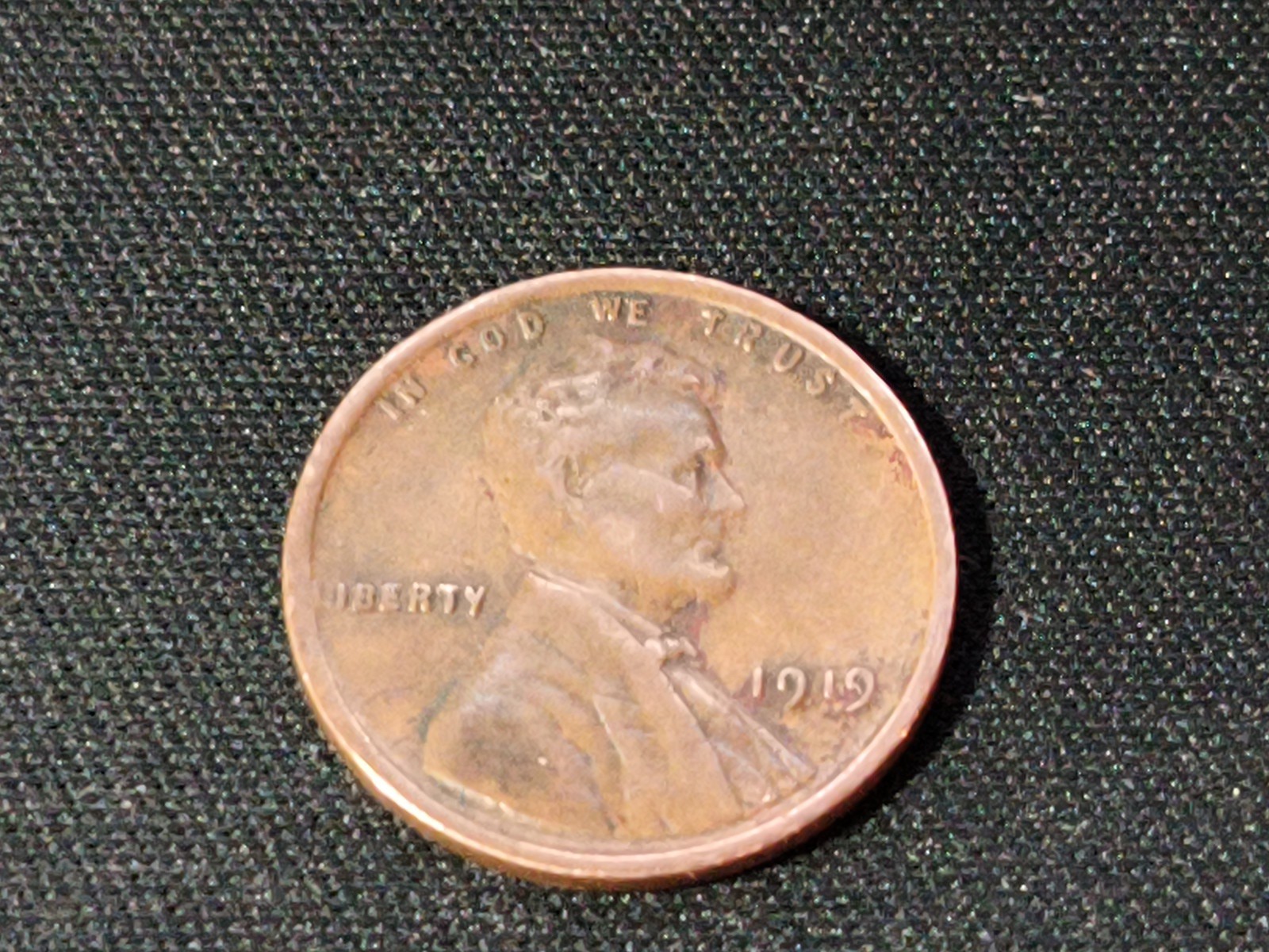 1919 P - Lincoln Wheat Penny - G/VG