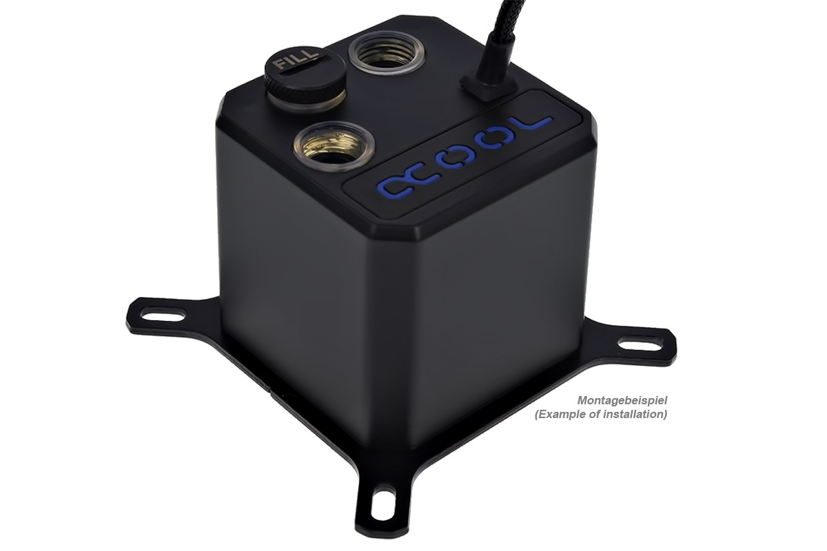Alphacool Eisbaer (Solo) CPU Water Block and Pump, Black