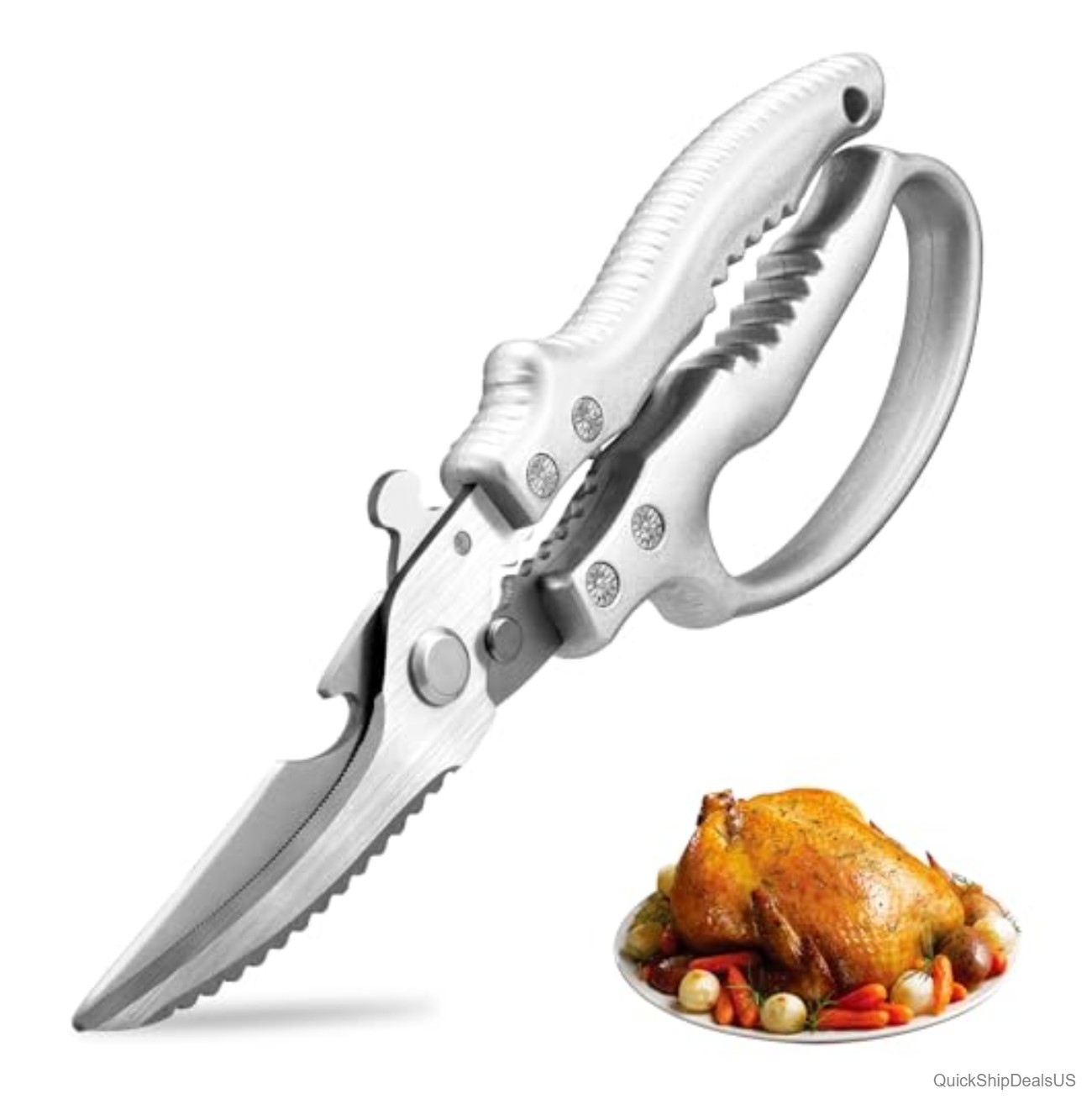 Heavy Duty Kitchen Scissors, Poultry Shears for Meat, Chicken, Bone, Turkey, ...