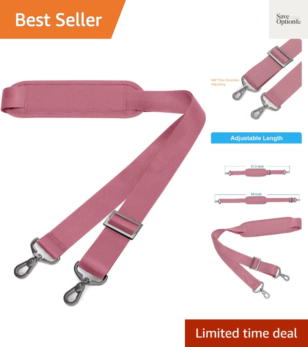 56 inch Shoulder Strap, Adjustable Thick Soft Universal Replacement Non-Slip ...