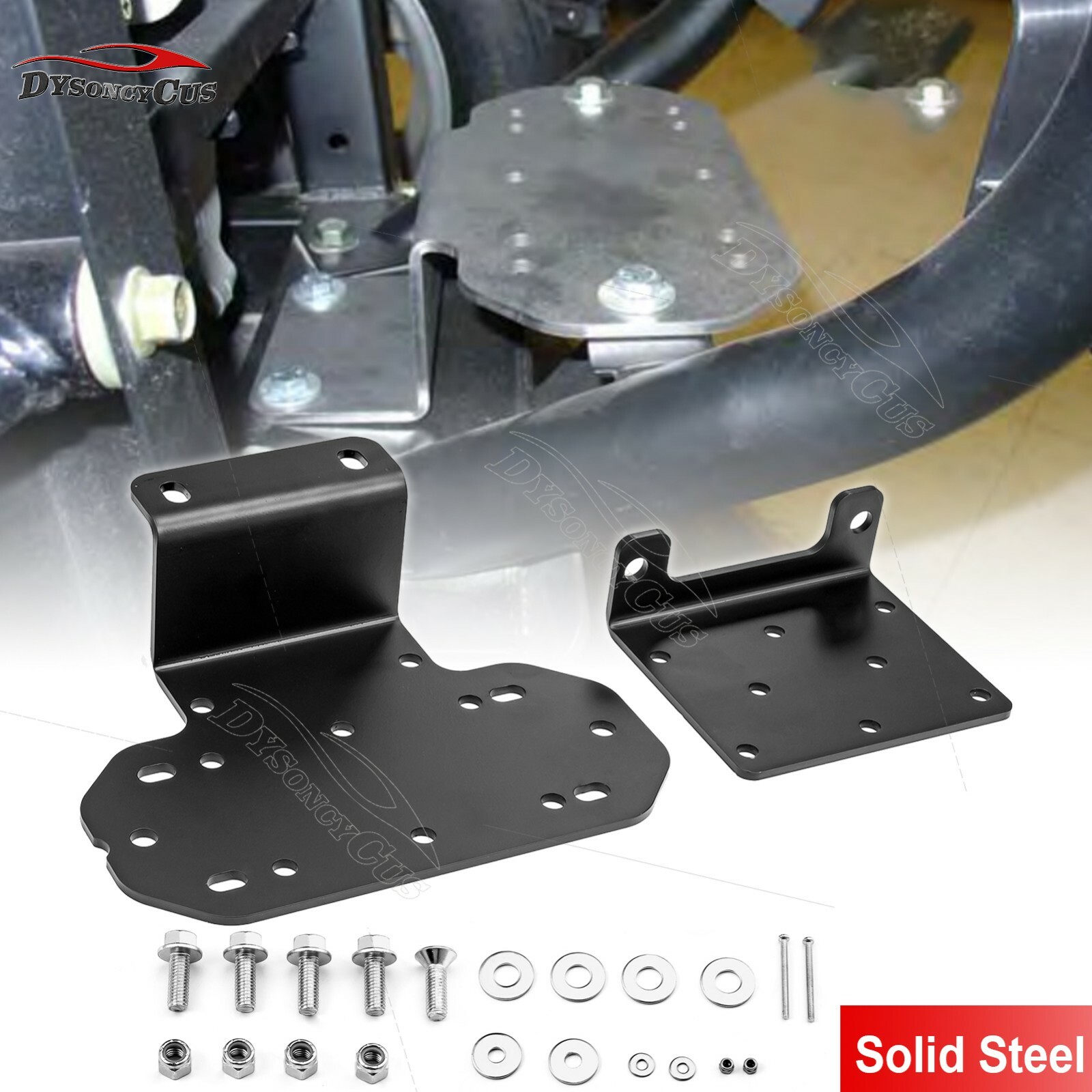 Front Winch Mount Plate Bracket Kit Fit Yamaha Rhino 450 660 700 UTV 2006-2013