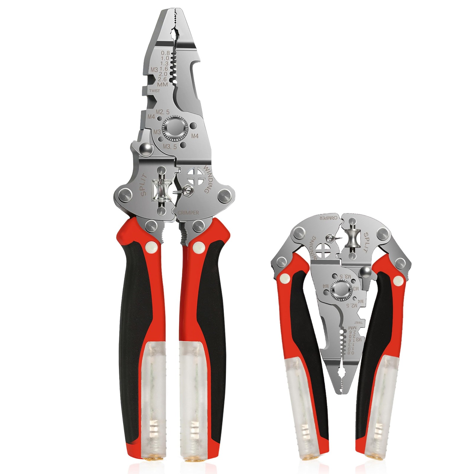 16-in-1 Professional Wire Stripper with 12-250V Voltage Tester, Heavy Duty Fo...