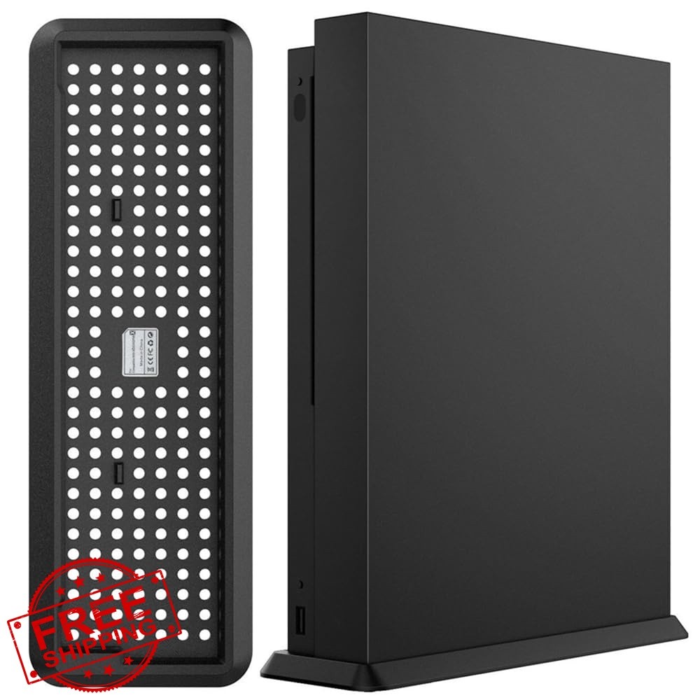 KlsyChry Xbox One X Cooling Vertical Stand Black