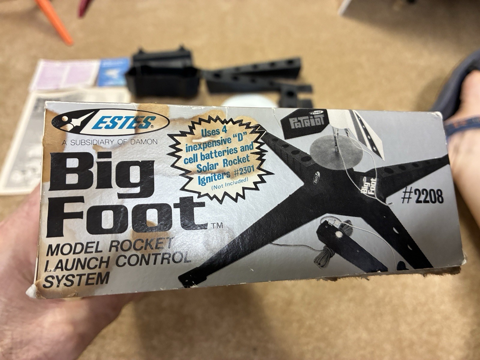 VINTAGE ESTES BIGFOOT MODEL ROCKET LAUNCH CONTROL SYSTEM COMPLETE2208 NEAR MINT