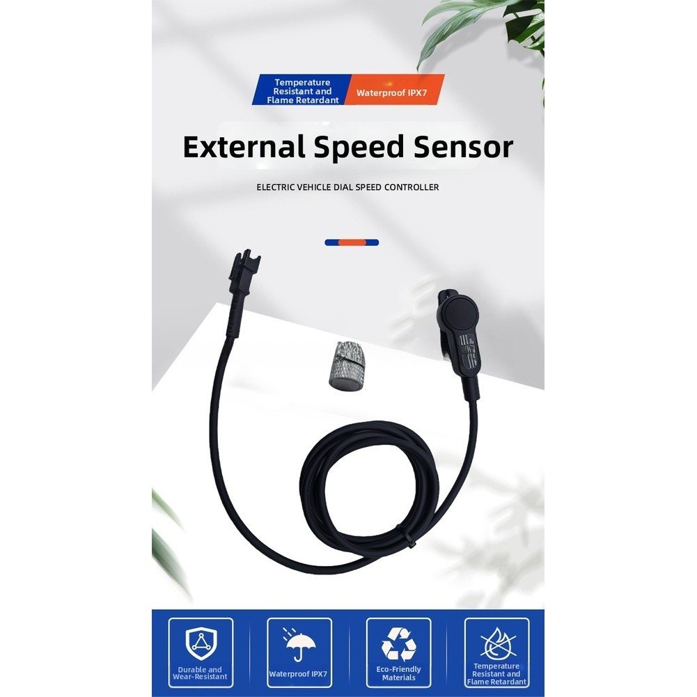 Electric Bike Speed Sensor with ABS Material Waterproof IPX7 Hall Effect Sensor