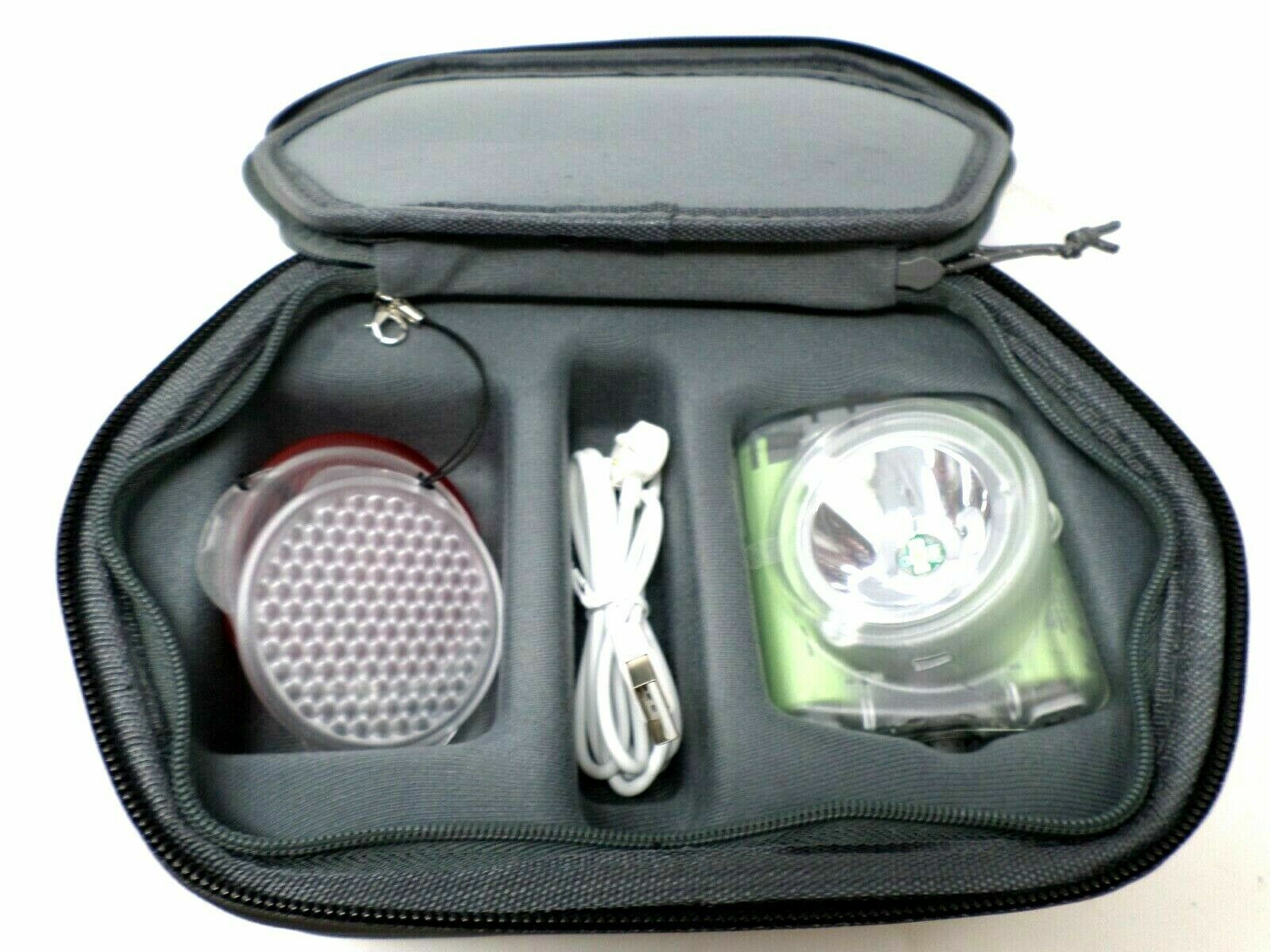 Wisdom Cap Lamp Model 4 Hard Hat Cordless Mine Light w/Accessories & Hard Case