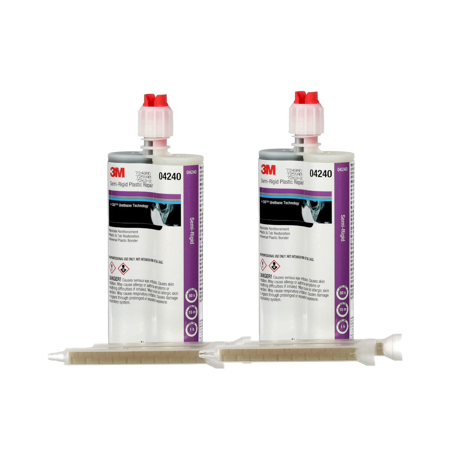 *2-PACK* 3M 04240 Semi-Rigid Plastic Repair, Strong Adhesion, 200 mL