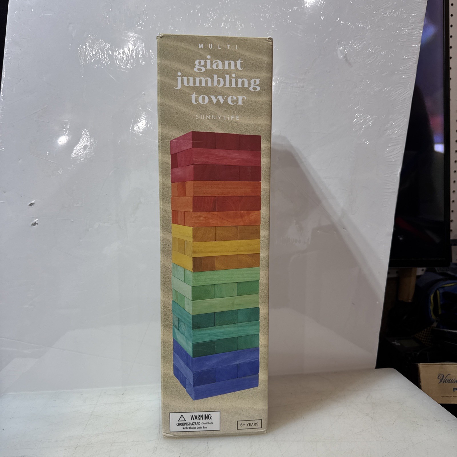 SunnyLife ~ Wood Jumbling Tower , Multicolor ~ box included