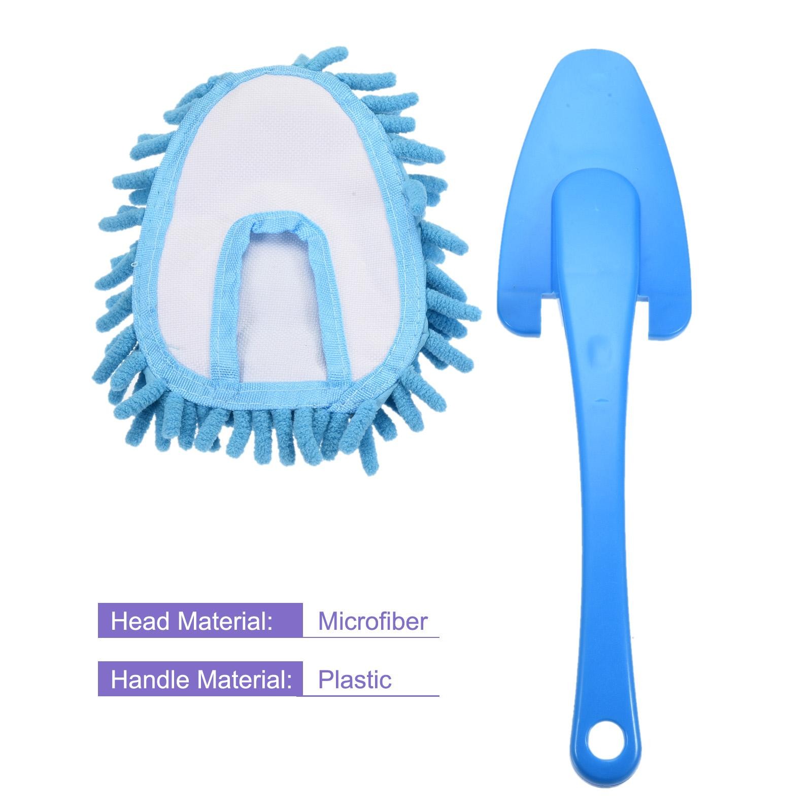 Microfiber Chenille Duster Washable Cleaning Brush Dusting Tool Blue