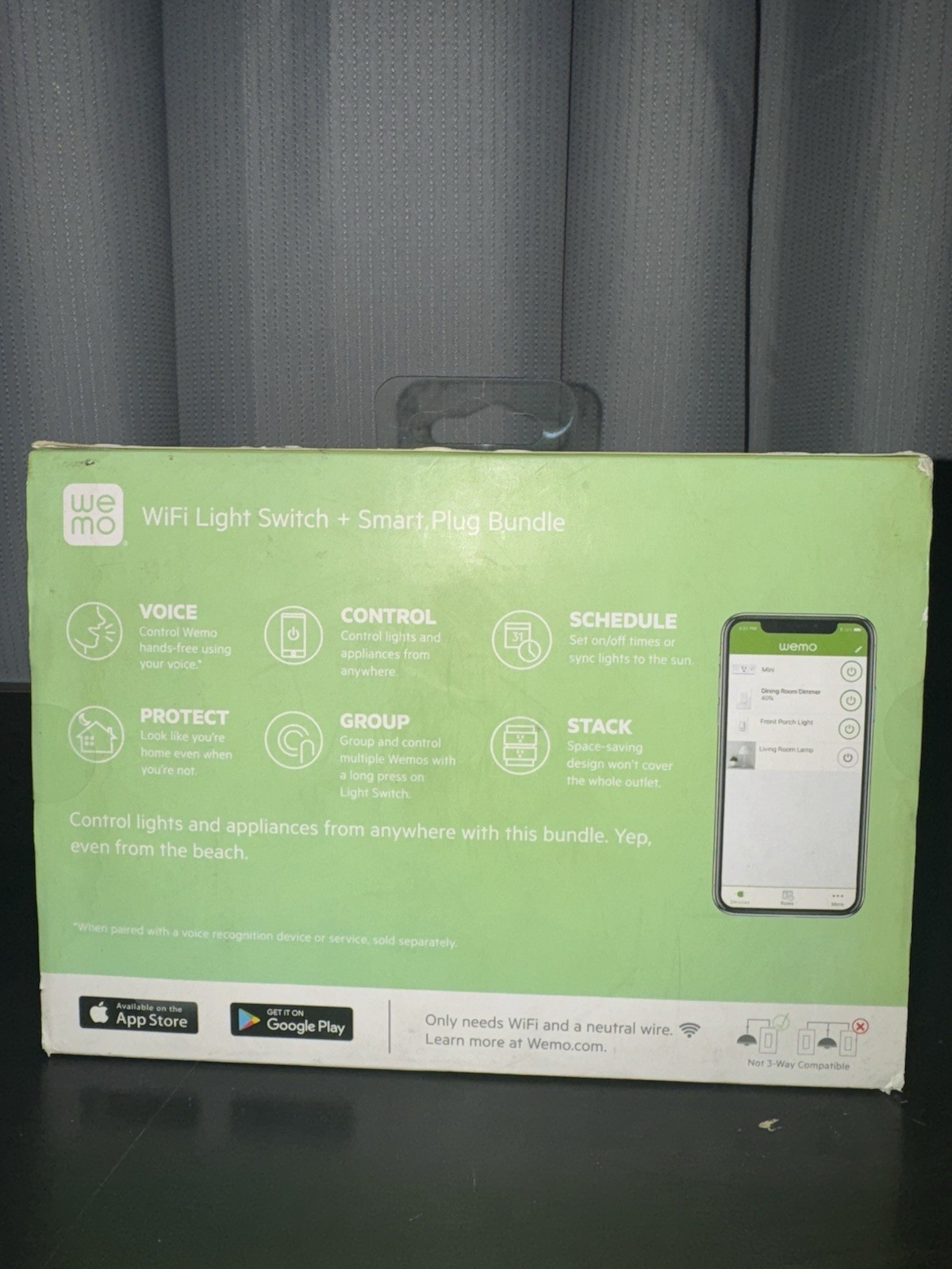 Belkin WeMo WiFi Light Switch + Smart Plug Bundle, Voice Control WLSP3063-BDL