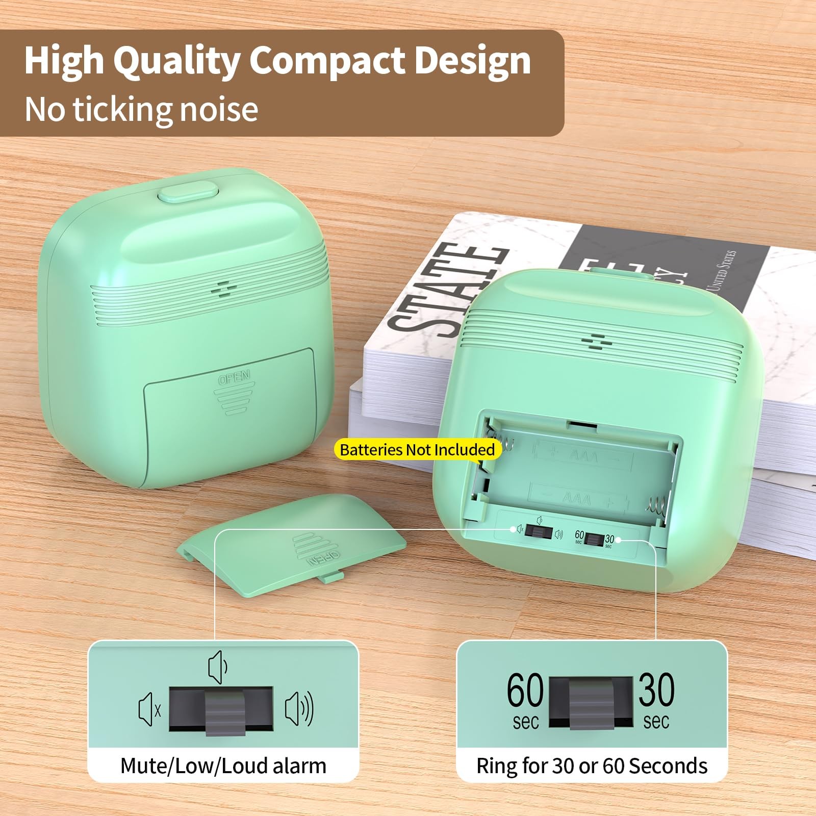 Visual Timer, Pomodoro Timers for Kids Adults, 60-Minute Countdown Desk Timer...