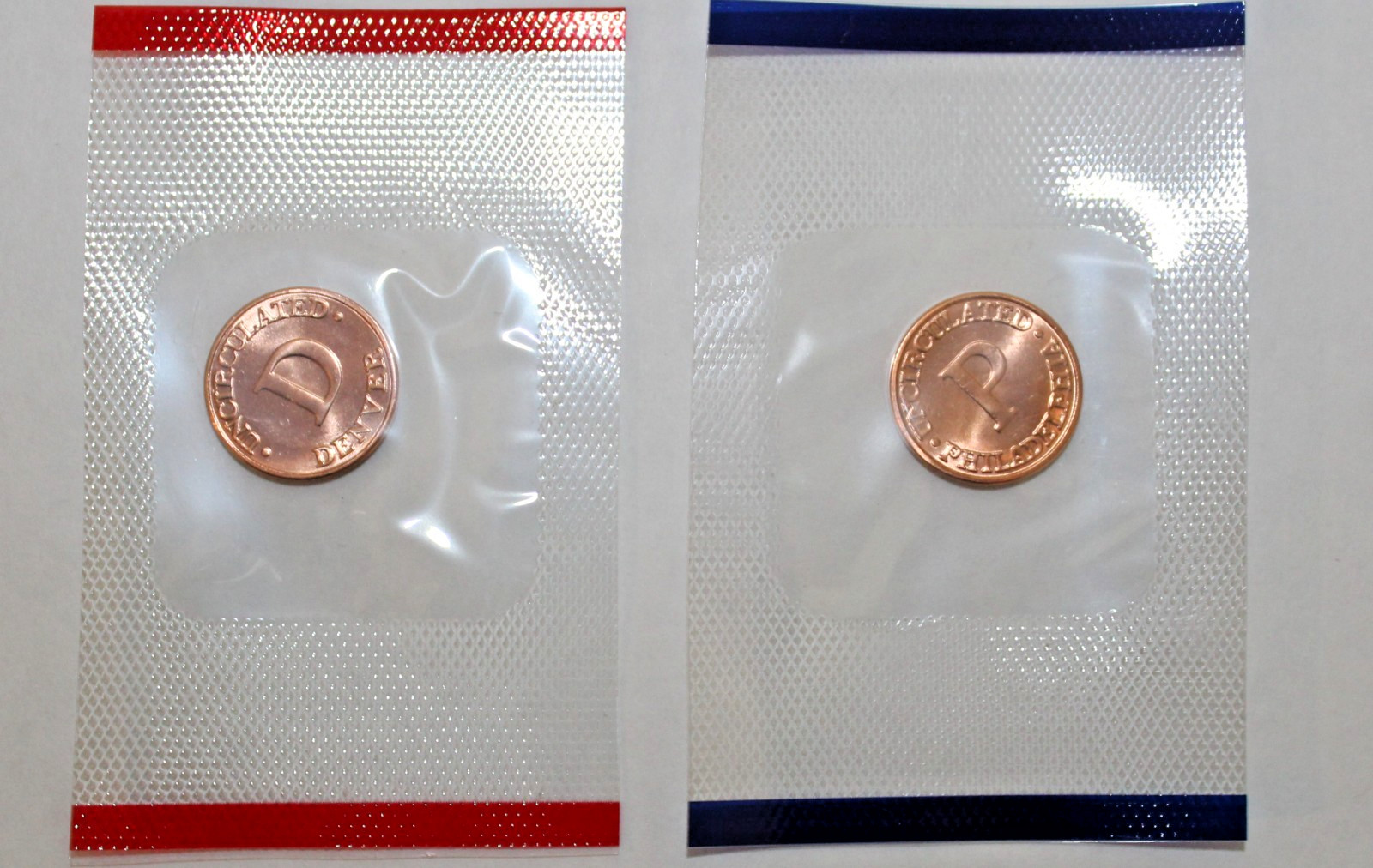 Uncirculated P&D US Treasury Tokens in Mint Cello Packages (2 Tokens)