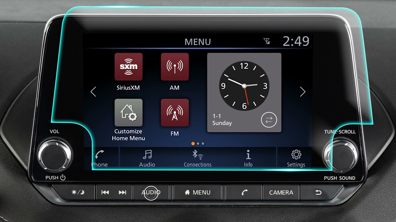 Crystal Clear Screen Protector for 2022 Nissan Sentra 8in Vehicle Navigation