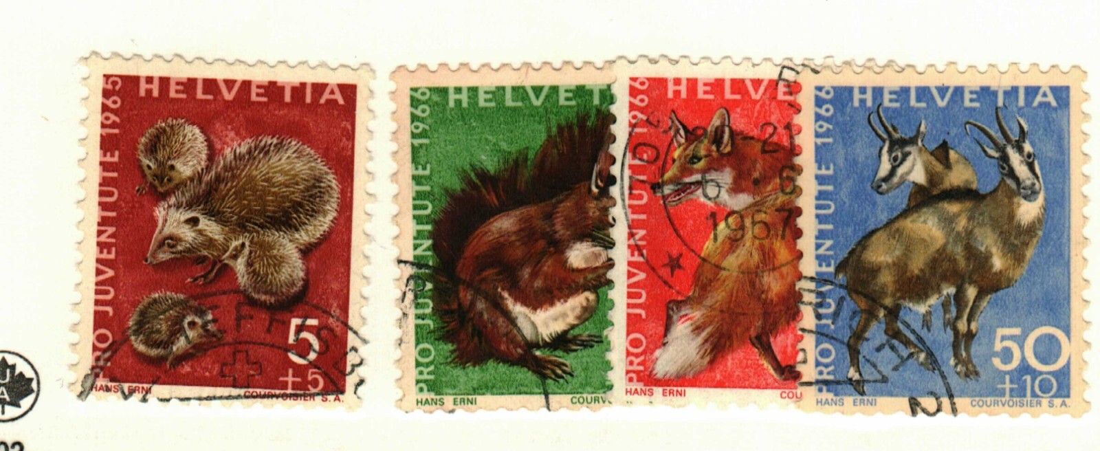 Switzerland #B350, B361-2, B364 used  Pro Junentute stamps
