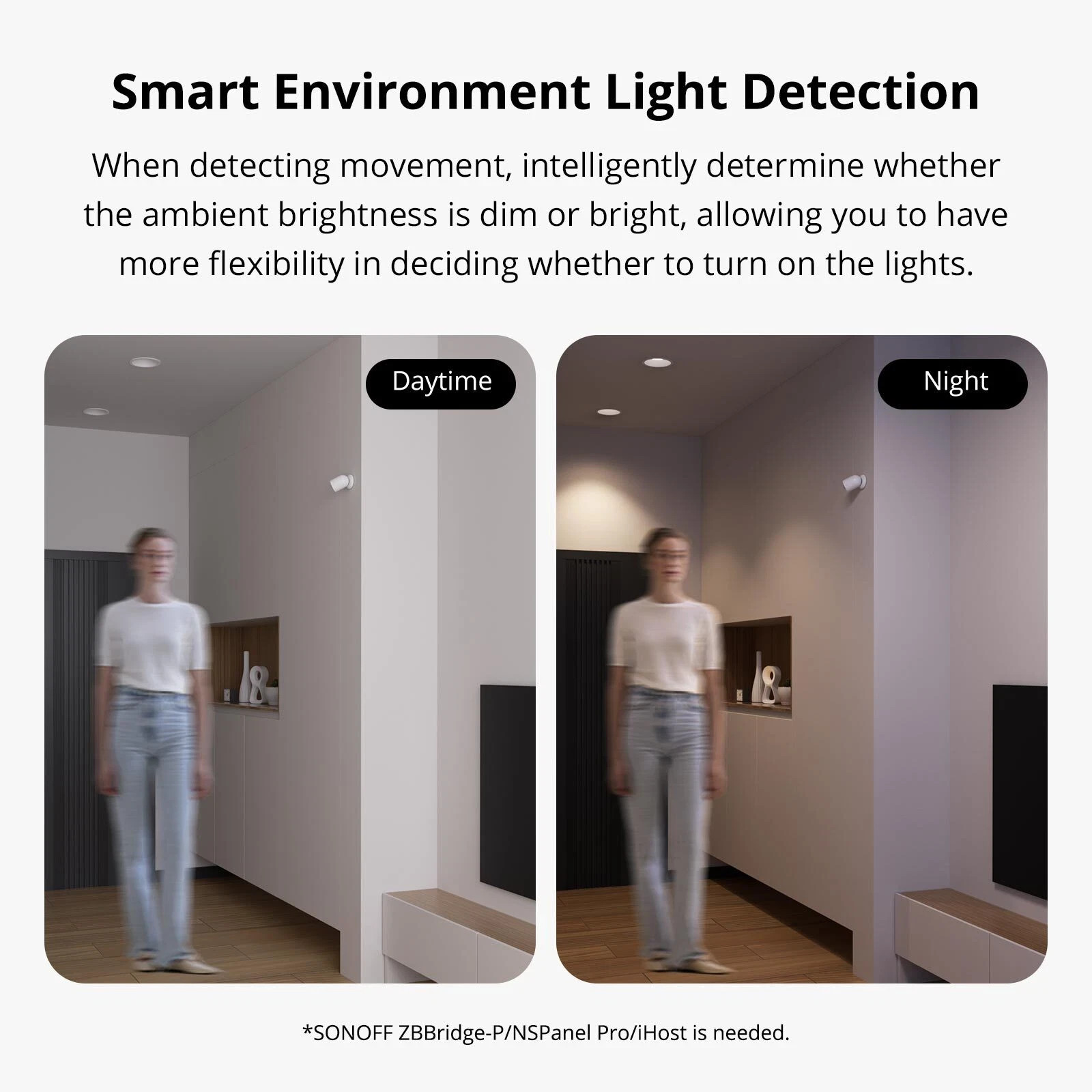 SONOFF SNZB-03P Zigbee 3.0 Motion Sensor Smart Movement Detector 5-Sec Detection