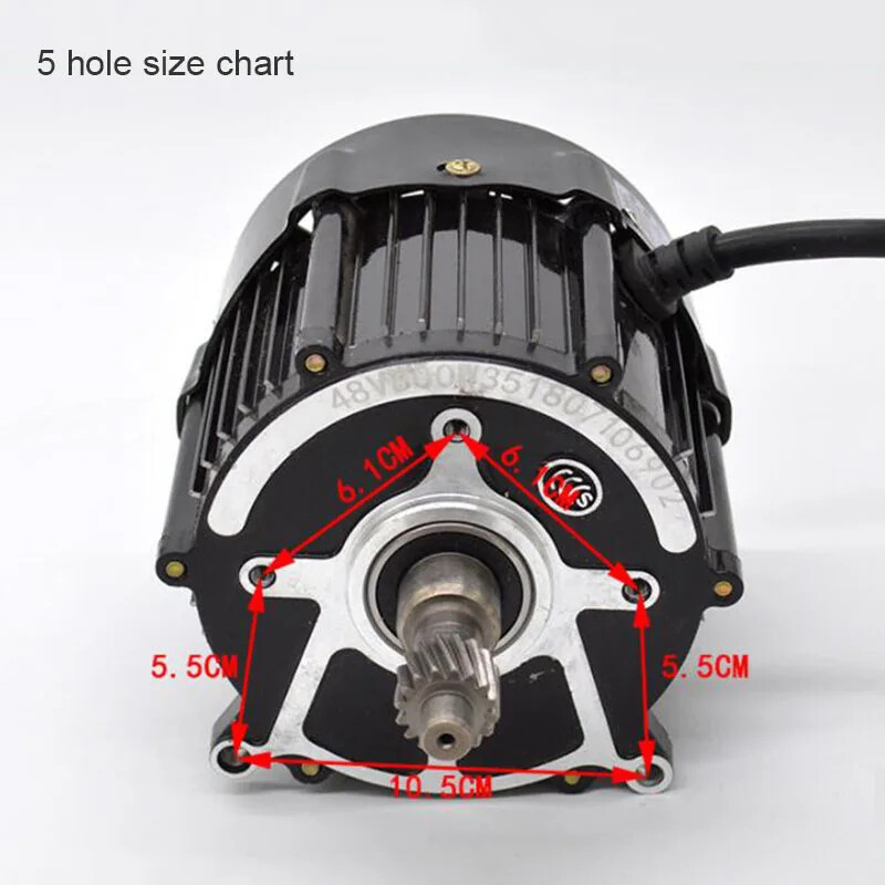 Electric Tricycle Motor Drive Motor 48V/60V/650W/800W 5-hole Universal Electric