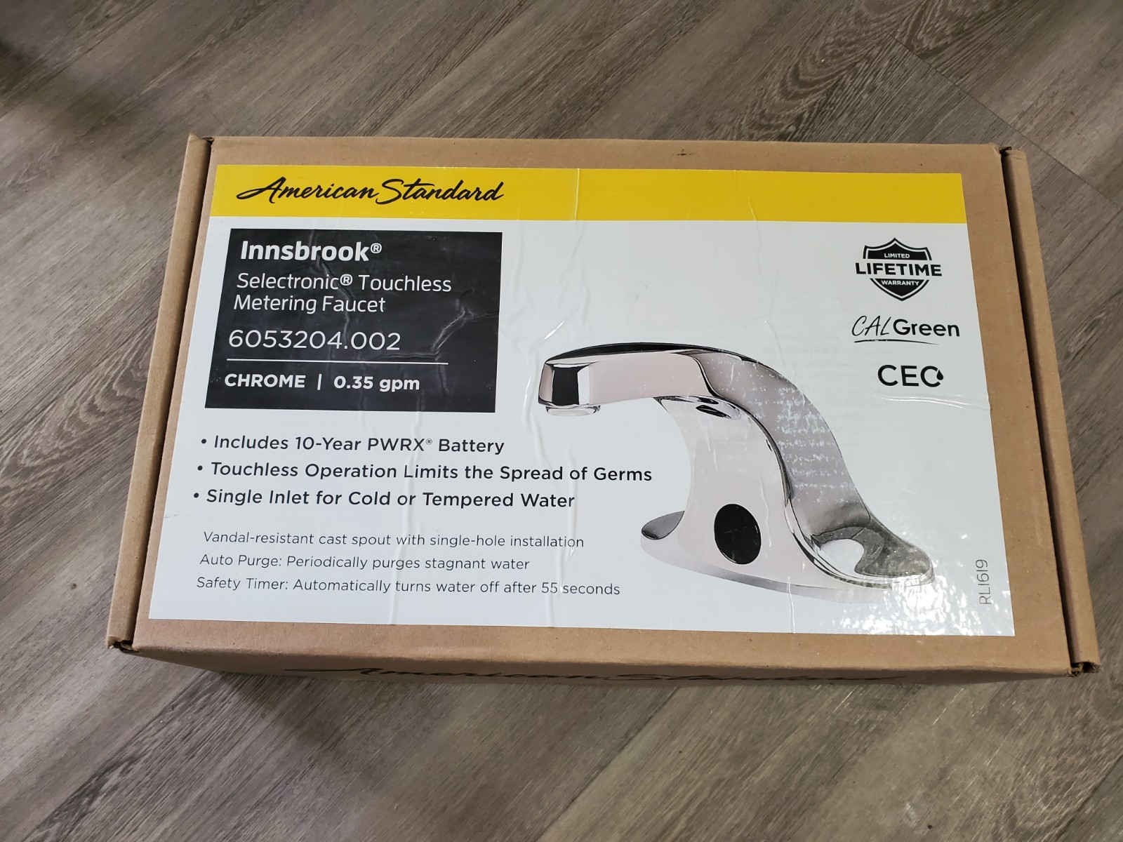 American Standard Innsbrook Touchless Metering Chrome Deck Mounted Faucet