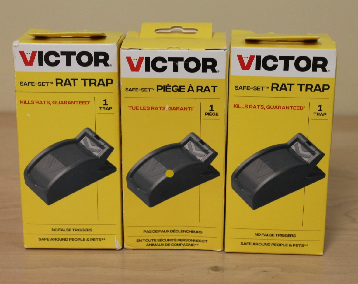 Victor M147B Safe Set Pet Safe Rat Trap Lot of 3