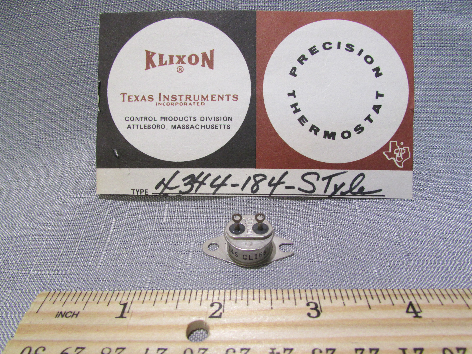 KLIXON USA C4344-184-0P145-CL155-D9A  Thermostat Limit Switch New