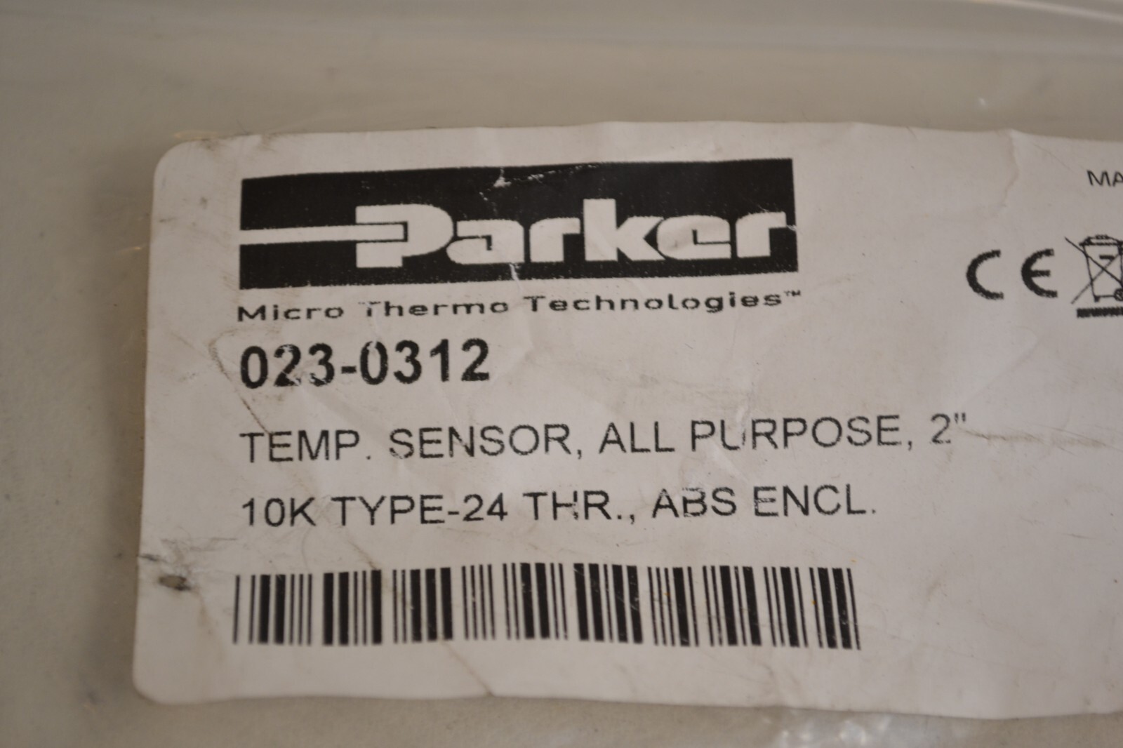Parker 023-0312 Temp Sensor All Purpose 2" enclosure