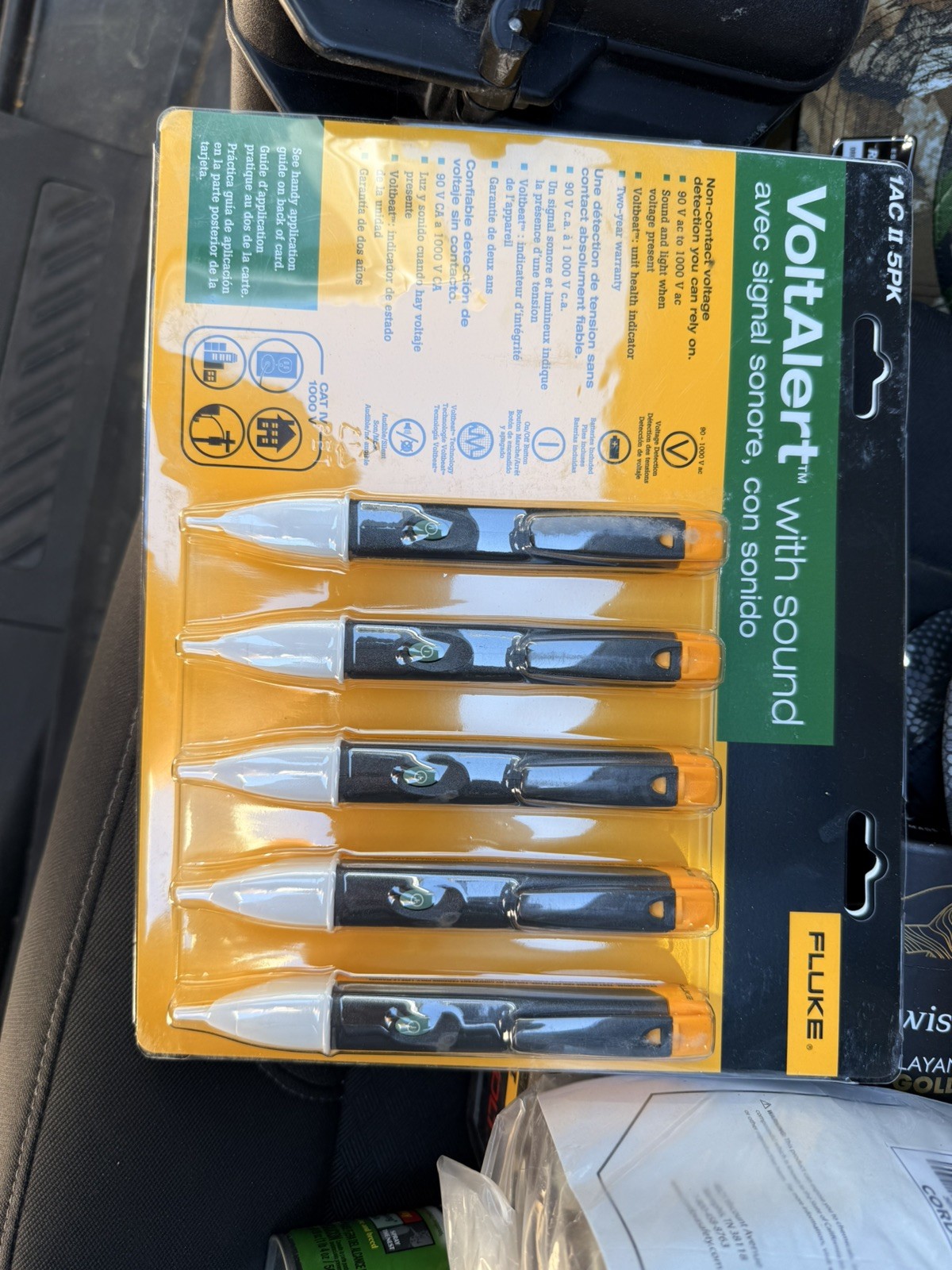 Fluke VoltAlert Pocket-Sized Voltage Detector (5-Pack) 1AC-A1-II-5PACK