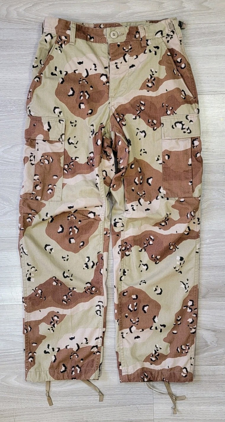Vtg Military Pants Men's XS Brown Camo Desert Storm Chocolate Chip US BDU Cargo