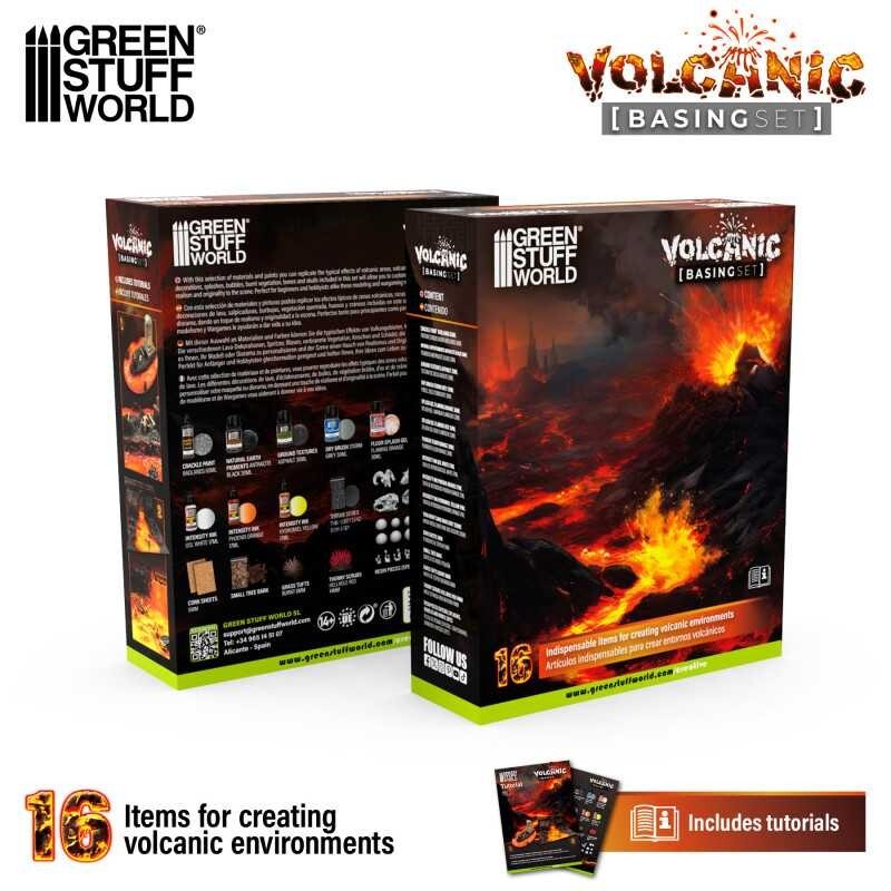 Basing Set Volcanic - Wargames Miniature Volcane compatible with AOS Chaos Dwarf