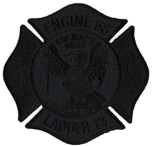 Philadelphia Engine 68 Ladder 13  BLACKOUT Cuckoo's Nest NEW Fire Patch ..