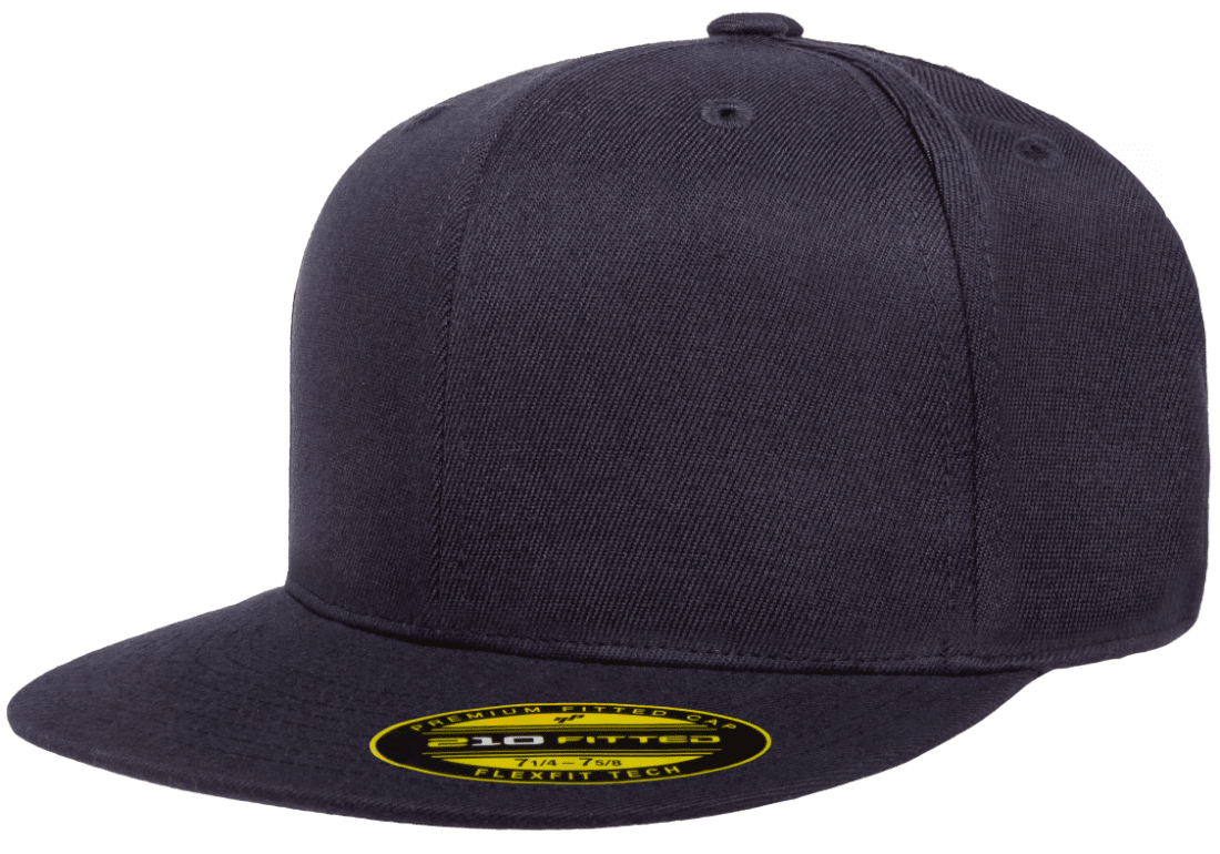 Original Flexfit Flatbill Hat Premium 6210 Fitted Baseball Cap 210 Flat Bill