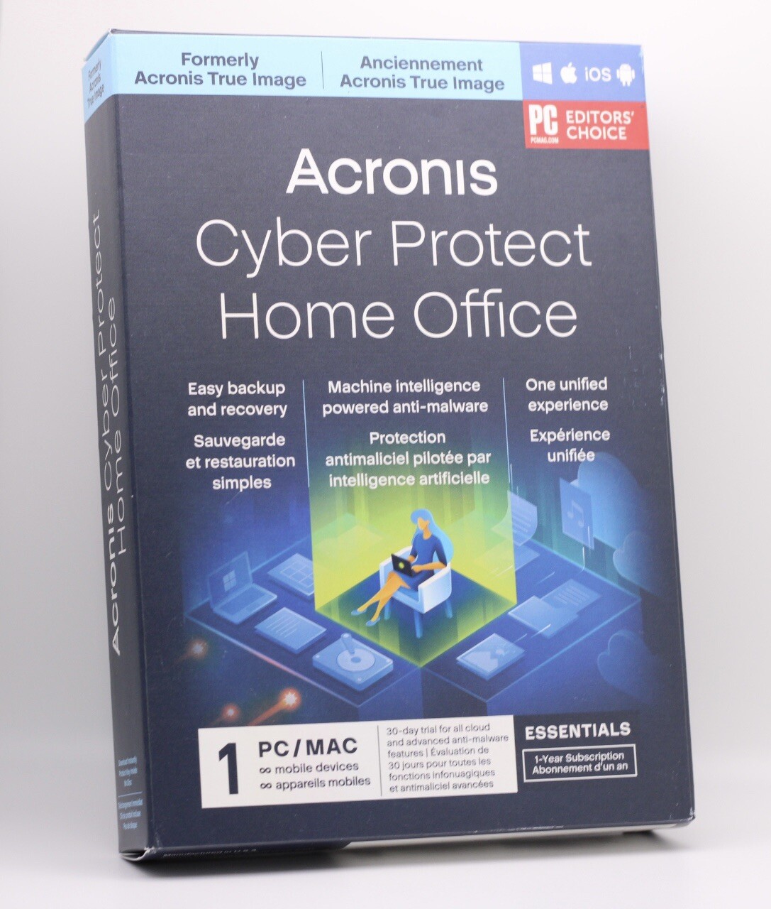 NEW ACRONIS CYBER PROTECT HOME OFFICE, (1 PC/MAC) New Sealed