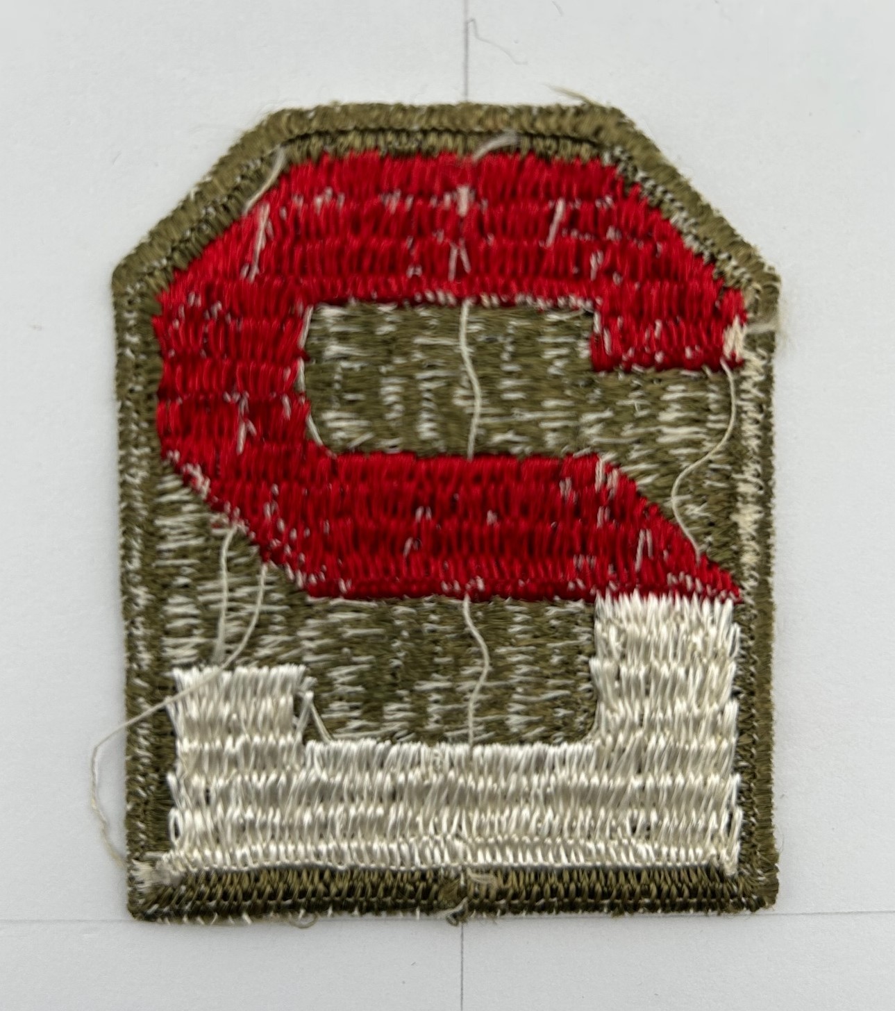 WW2 2nd Army Patch - Nice Ribbed Design