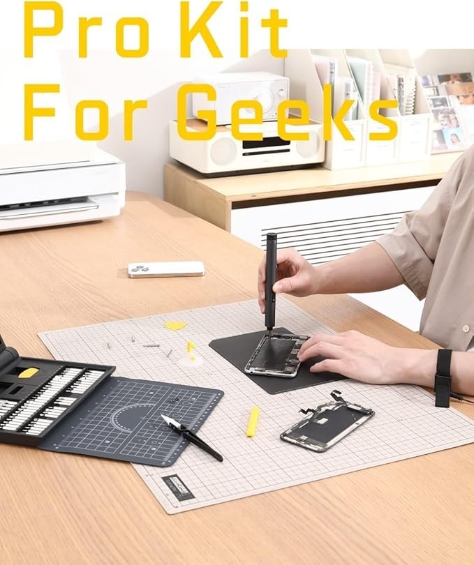 Fanttik Electric Screwdriver Kit, Precision Screwdriver Set, 64 Magnetic Bits,