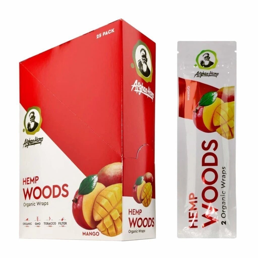 Afghan Organic Hemp Woods - Mango - Full Box of 25