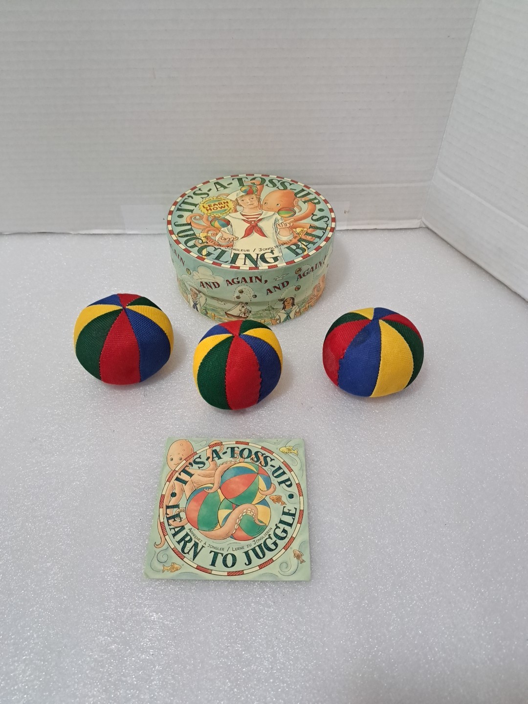 Authentic Models It's - A - Toss - Up Juggling Balls With  Box & Instructions