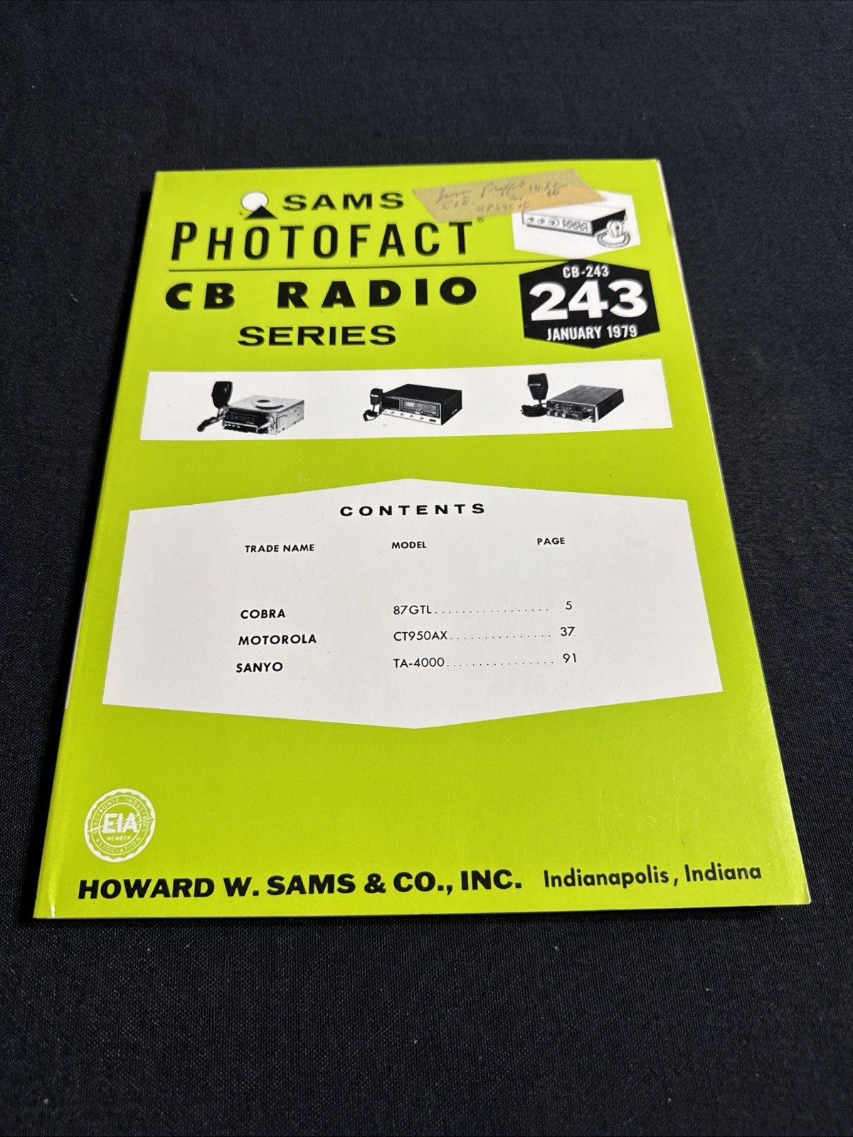 SAMS Photofact CB Radio Series Manual CB 243 January 1979