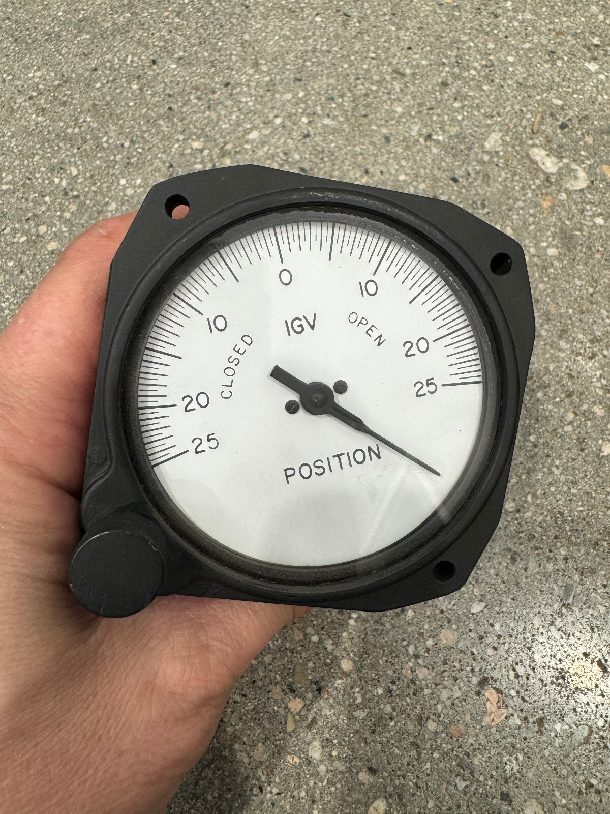 1986 Vintage Instrument Tech Airplane IGV Position Indicator Gauge 519D336G1