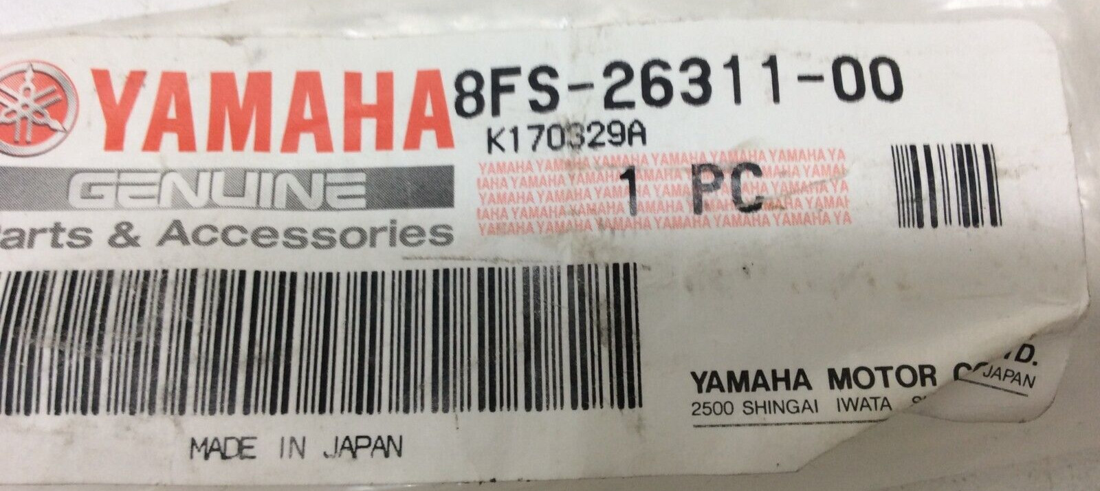 Yamaha Throttle Cable 8FS-26311-00-00 New OEM Throttle Cable 2006 Apex GT 1000