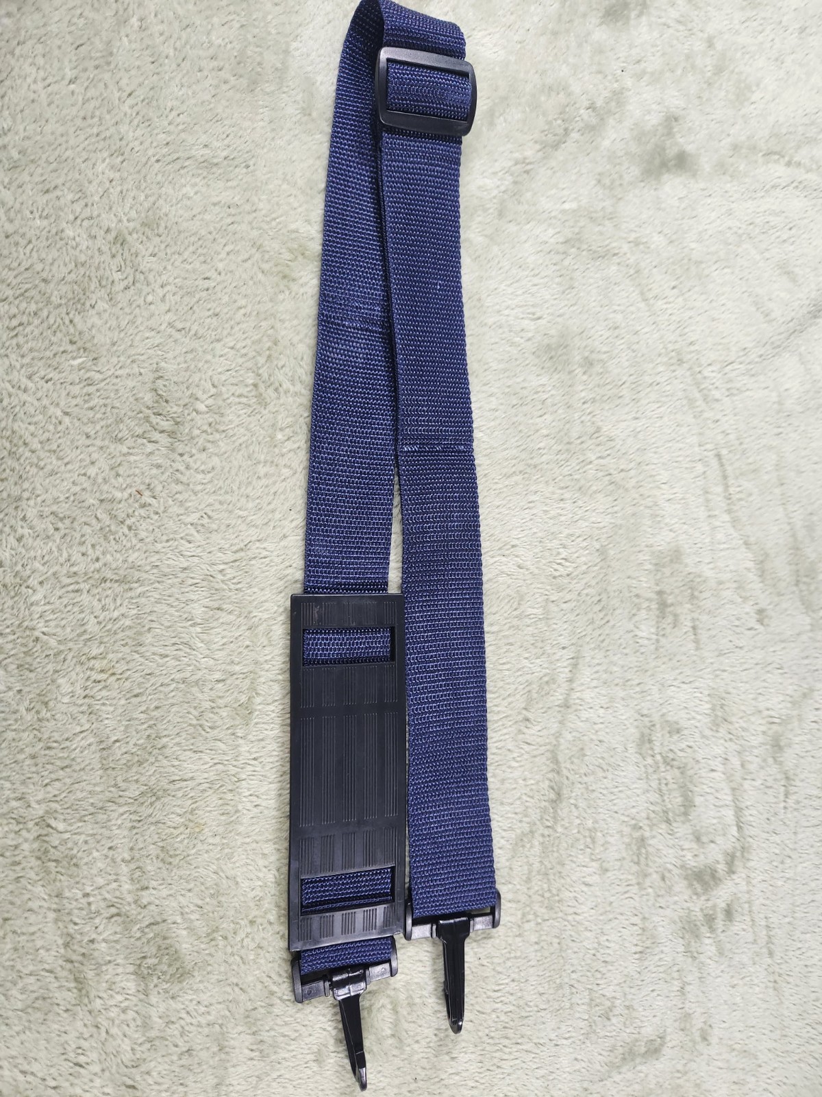 Replacement Strap For Luggage Carry On Tote Bag Blue With Plastic Swivel Hooks
