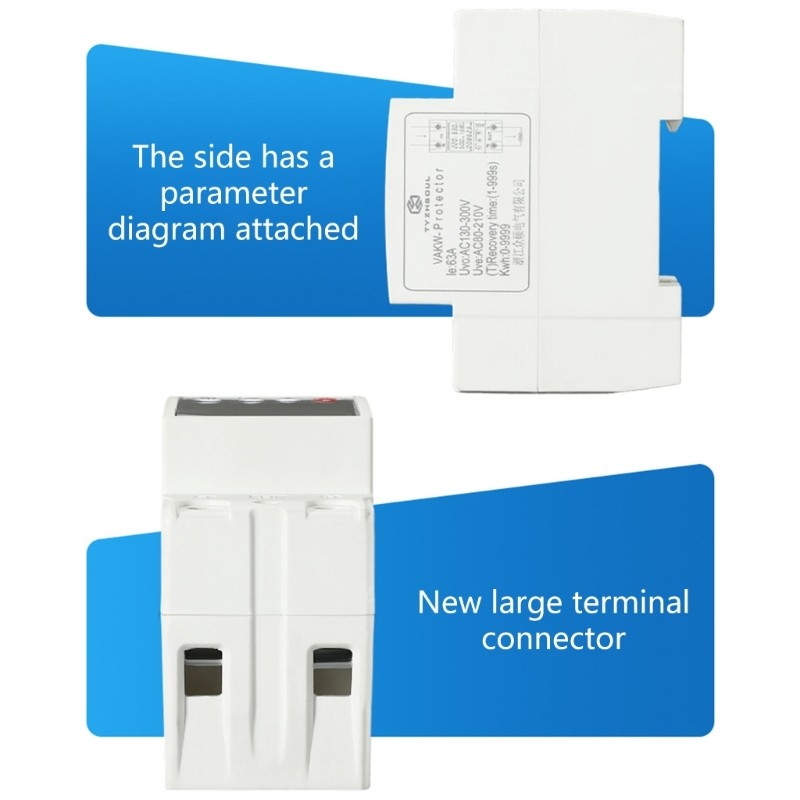 Digital Electricity Meter Over Voltages and Under Voltages Protective Device