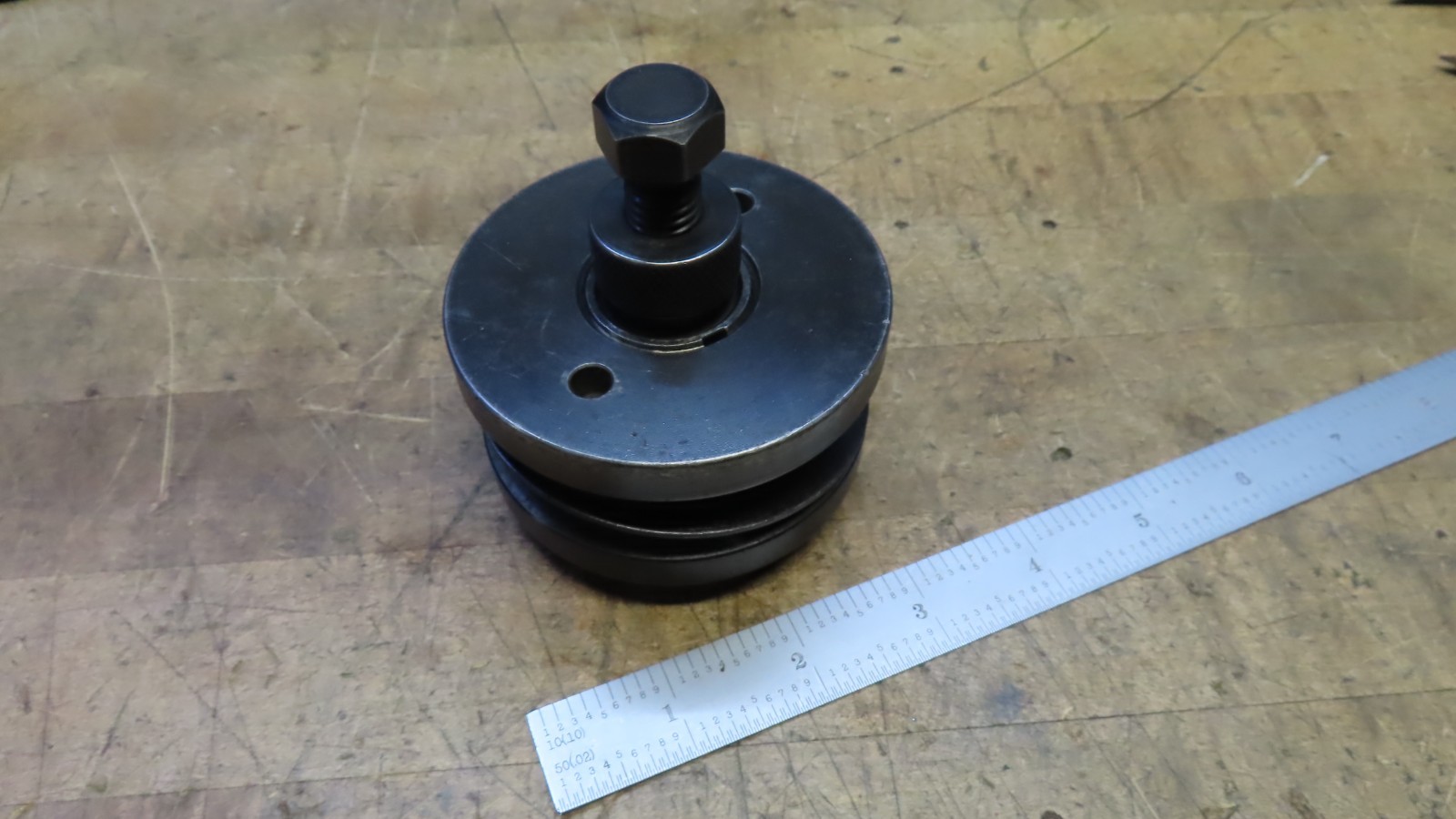 L.H. thread Cutter Grinder Surface grinding wheel arbor 1-1/4 ctr W/removal tool