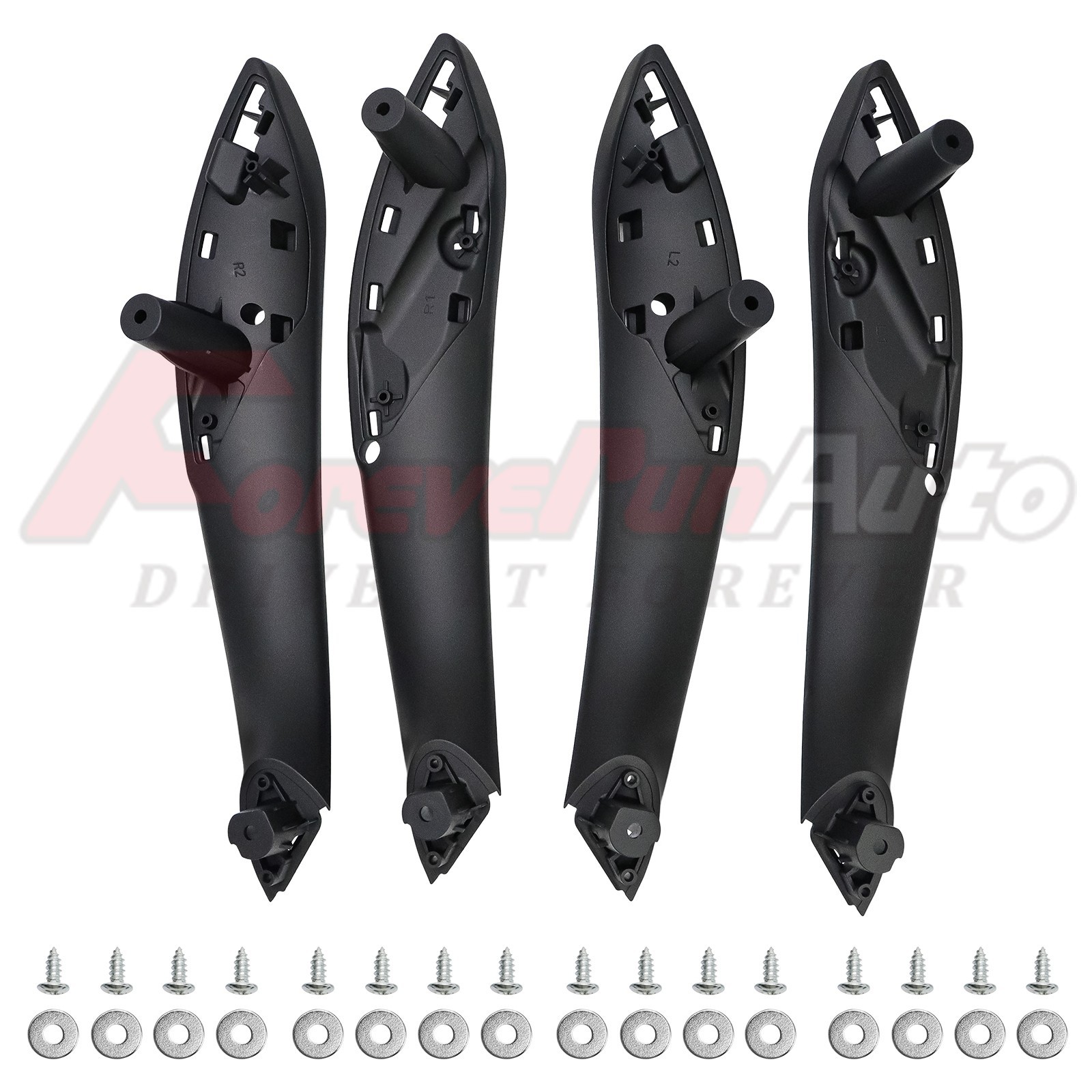 4 Pcs Inner Trim Door Pull Handle Set for BMW F30 F80 F31 Front Left & Right BK