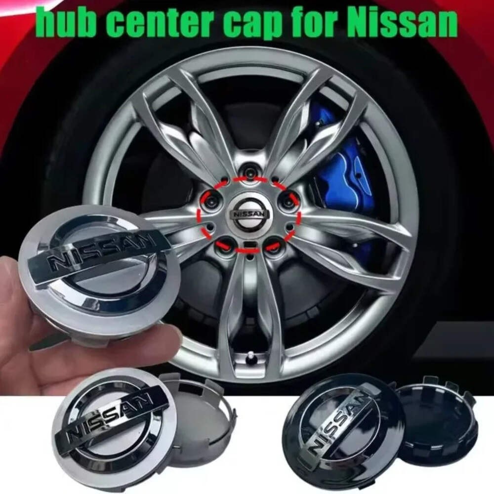 4Pcs 54/60mm Car Wheel Center Hub Caps Cover For Nissan Qashqai Juke Pulsar Sent