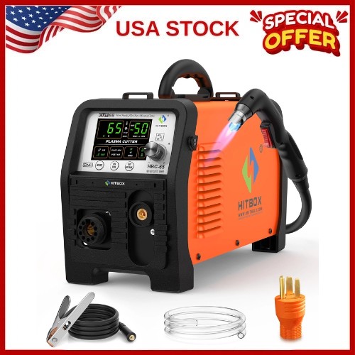 65A Non HF Cutting Machine Non-Touch Pilot Arc Digital Plasma Cutter 110/220V