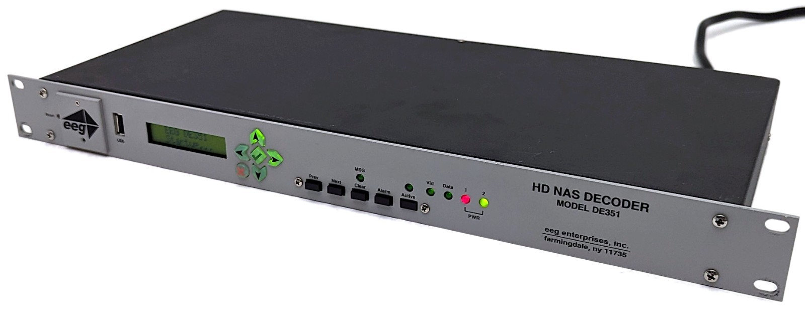 EEG DE351 HD NAS Closed Caption Decoder SDI Video Broadcast Processor AS-IS READ