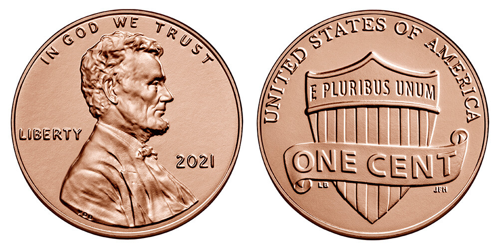 2021 P UNCIRCULATED LINCOLN CENT FROM A SEALED BANK ROLL FREE SHIPPING