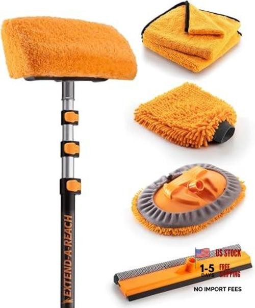Car & RV Wash Brush Kit 48-144 Extendable Handle Car, RV, Truck 8-Piece